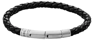Produktbild von FOSSIL Armband Leather Bracelet Black schwarz