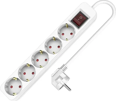 Immagine prodotto di Presa di corrente a 5 vie Schuko 1,5 m con interruttore 250V 16A