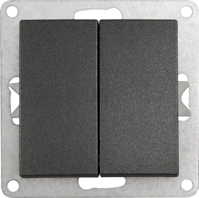 Produktbild von Wechselschalter McPower ''Flair'' 2-fach, 250V/10A, UP, anthrazit