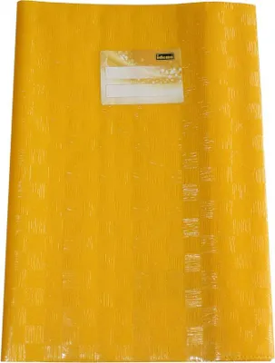 Produktbild von 10 Heftumschläge / Hefthüllen DIN A4 / Baststruktur / Farbe: gelb