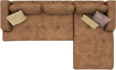 Produktbild von Ecksofa L-Form Relax Wohnzimmer Braun Leder Sofa Polstermöbel Eck Garnitur