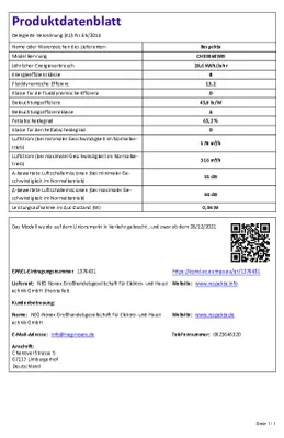 Immagine prodotto di respekta CH33060W B cofano inclinato senza testa