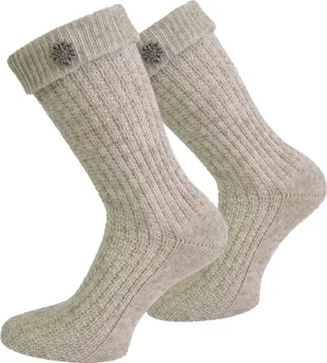Produktbild von normani Trachtensocken mit Edelweiß-Pin