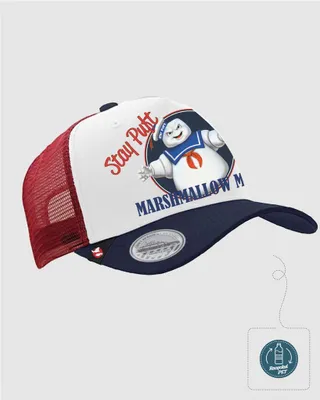 Obrázek produktu pro ItemLab Marshmallow Man, Dospělý, Uni, Kšiltovka, Modrá, Červená, Bílá, Obrázek, Marshmallow Man