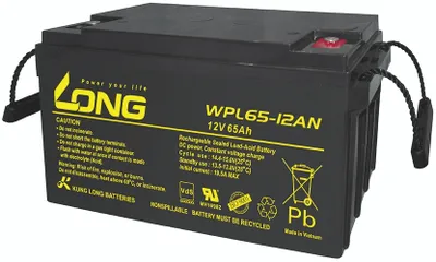 Produktbild von KUNG LONG Blei-Akkumulator Longlife WPL65-12AN-M, 12 V-, 65 Ah