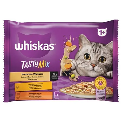 Produktbild von WHISKAS Cremige Traditionelle Suppe 4x85g Beutel