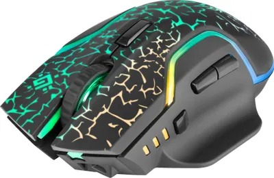 Produktbild von Defender Mouse Gm-067 Oneshot Optic Rf Rgb 3200Dpi 7P