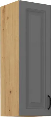 Immagine prodotto di Armadietto superiore alto SOPHIA - larghezza 40 cm, grigio / rovere artisan