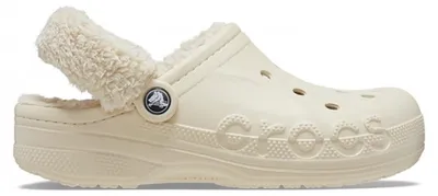 Imagen del producto de Crocs Baya, chanclas con forro de pelo y correa, uni, color blanco invierno, talla 41-42 EU