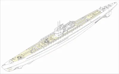 Produktbild von Hobby Boss German Navy Type IX-C U-Boat 1:350, 83508
