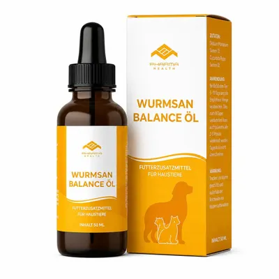 Produktbild von Pharma Health | Wurmsan Balance Öl | für Hunde & Katzen | natürlich, ohne CHEMIE