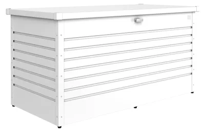 Produktbild von Biohort LeisureTime Box 160, Aufbewahrungsbox, Weiß, Rechteckig, Galvanisiertes Stahl, Einfarbig, Draußen