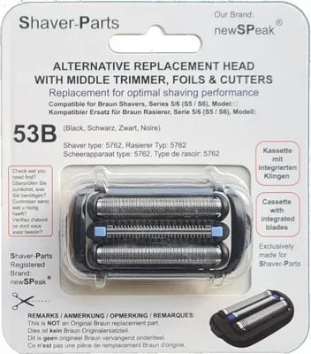 Produktbild von SCANPART 53B Ersatzscherkopf kompatibel Braun Serie 5/6
