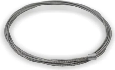 Produktbild von Drahtseil Ø 1,0 mm, 7x7 mit Zylindernippel Ø 4,8 x 6,0 mm, Stahl verzinkt | Länge 1000 mm