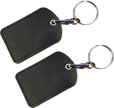 Zdjęcie produktu dla INF Skórzana karta dostępu, brelok Czarny