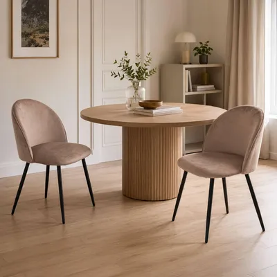Image de Achito - Chaise, Gris Taupe, 2 Chaises