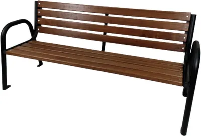 Image de Banc de jardin Banc de jardin 185x88cm Métal Bois Banc de jardin Banc Meubles