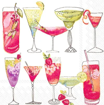 Produktbild von SWEET COCKTAILS white Cocktail-Servietten C 701890