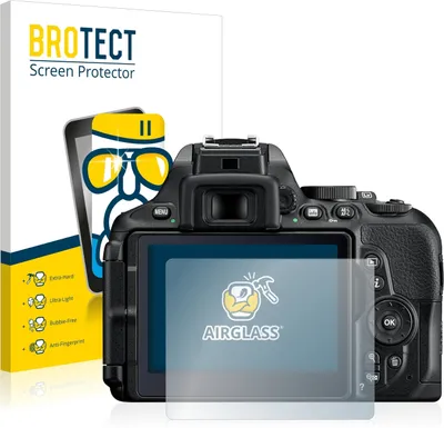 Produktbild von BROTECT Schutzglas für Nikon D5600 Schutzfolie Panzer Folie Glas Display Schutz klar