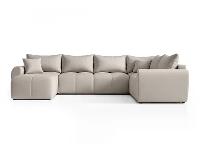 Produktbild von AX LIVING Malatya U XL Wohnlandschaft U Form XXL Ecksofa Beige 303cm R