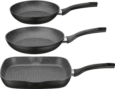 Produktbild von GSW Gourmet Granit 3-dielna súprava panvíc