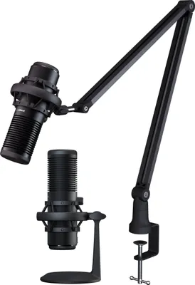 Obrázek produktu pro PREYON Stork Scream mikrofon, kardioidní polární vzor, hliníkové pouzdro, tlačítko ztlumení, ovládání hlasitosti, mini jack 3,5 mm, plug and play