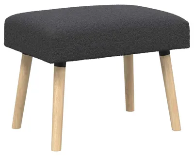 Zdjęcie produktu dla ławka Gładki ciemnoszary 60 x 40 x 45 cm Bouclé
