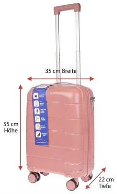 Produktbild von Kleiner Herren Koffer Handgepäck Bordgepäck Reisekoffer 35x55x22 cm IATA Standard passend für Wizzair Ryanair
