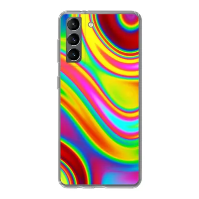 Produktbild von MuchoWow® Handyhülle Schutzhülle Hülle für Samsung Galaxy S21 Kunst - Wellen - Farben - Psychedelisch Silikon Softcase Handy Hülle - Softcase