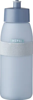 Produktbild von Mepal - Sportflasche Ellipse - Praktische Wasserflasche für Sport, Gym & Freizeit - Praktische Wasserflasche für Sport, Gym & Freizeit - Spülmaschinenfest & BPA-frei - 500 ml - Nordic blue