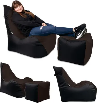 Produktbild von BuBiBag Flashbag Lounge Sessel Sitzkissen 75Tx60Bx85H cm Braun