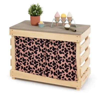 Produktbild von MUDDY BUDDY® Matschküche „Little Leo“ natur - puderrosa