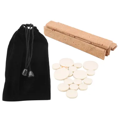 Image de Set d'accessoires pour clarinette Bb touche, 17-pièces de tampons de trou d'écho, 10-pièces de plaques de liège naturel