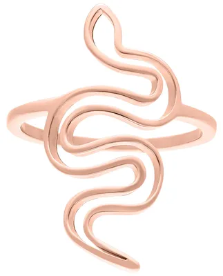 Produktbild von Wildcat Ring - Snake Ring - Roségold, 17,0 mm - Chirurgenstahl 316L - wasserfest, langlebig, hautverträglich, Roségold