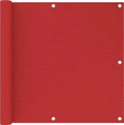 Produktbild von Balkon-Sichtschutz Rot 90x500 cm HDPE