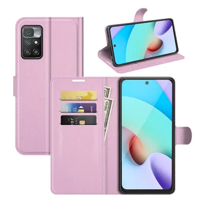 Immagine prodotto di Custodia König Design compatibile con Xiaomi Redmi 10, realizzata in ecopelle, per smartphone - Custodia rosa