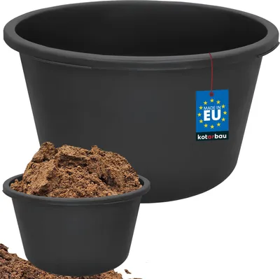 Produktbild von KOTARBAU® Vedro na maltu Vedro na maltu Stavebné vedro okrúhle čierne 90 l