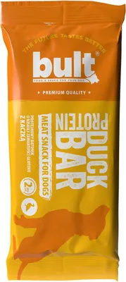 Obrázek produktu pro Bult | Bult Bar – pamlsek pro psy – 75 g – vysoký obsah bílkovin 40 % – 86 % obsahu masa – pamlsek z kachního masa