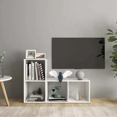 Zdjęcie produktu dla The Living Store Szafki pod telewizor 2 szt. Biały 72x35x36,5 cm Materiał drewnopochodny