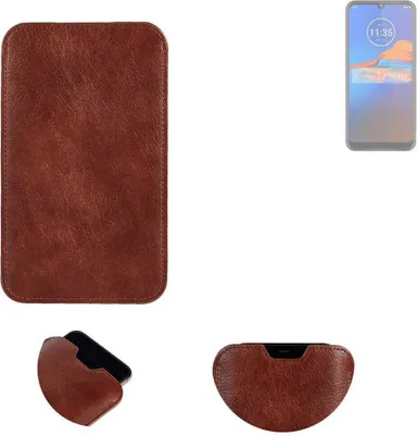 Produktbild von K-S-Trade Schutzhülle Handyhülle kompatibel mit BLU Studio X5 Handytasche Kunstleder Sleeve in braun