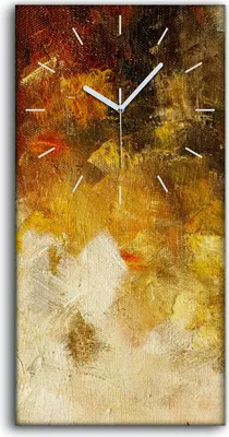 Produktbild von Dekor Leinwand Uhr Wandbilder Geräuschlos 30x60 Ölgemälde Abstrakte Kunst - weiße Hände