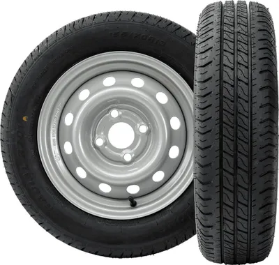 Produktbild von Satz von zwei Rädern für den Anhänger. LINGLONG-Reifen 155/70 R13 75N UNITRAILER-FELGEN 4Jx13"H2 4x100 ET:30