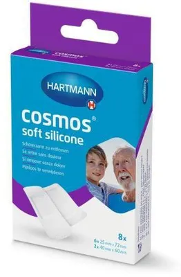 Produktbild von Cosmos soft silicone Pflasterstrips 2 Größen 8 St