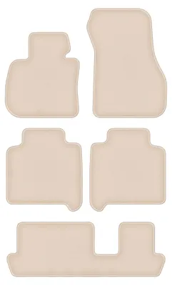 Productafbeelding van Velours automatten voor BMW 2 F46 2015-2022 – 5-delig, beige, op maat – Wielganizator FORTUNA