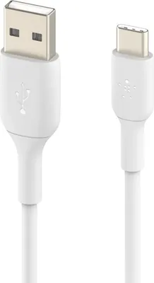 Produktbild von Belkin BoostCharge, 1 m, USB A, USB C, Weiß