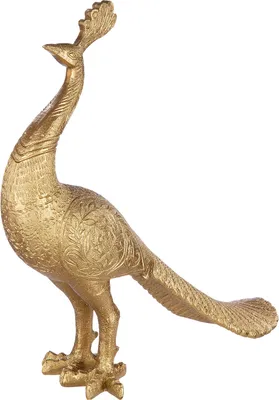 Produktbild von Casablanca by Gilde Dekofigur Figur Pfau goldfarben H. 37 cm,89385