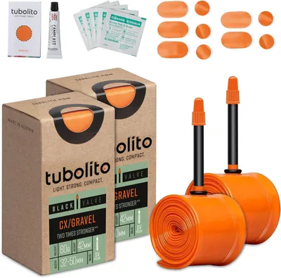 Immagine prodotto di Camera d'aria per bicicletta, misura 700C x 32-50 mm, valvola Presta da 42 mm, adatta per bici gravel e CX