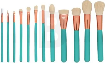 Produktbild von MIMO Makeup Brush Set Turquoise Pinselset 12 Pcs