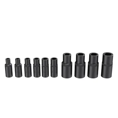 Produktbild von Profi Magnetisches Gewindebohrer-Stecknuss-Set (10-teilig, 1/4" & 3/8") Gewindebohrerhalter