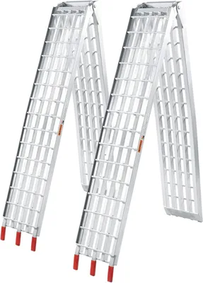 Zdjęcie produktu dla 2 sztuki ramp podjazdowych aluminiowych - 310 cm, 1080 kg - rampa podjazdowa, rampa do motocykli, składana podpora